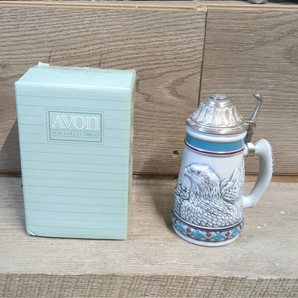 Avon 1990 Endangered Species The Bald Eagle Mini Stein #24081